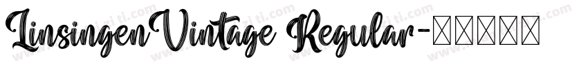 LinsingenVintage Regular字体转换
